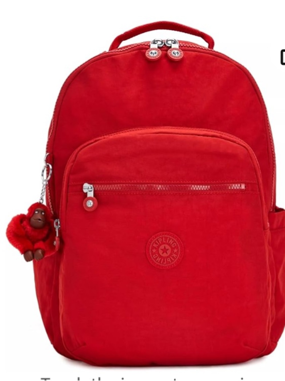 KIPLING Seoul 15" Laptop Backpack Pad Shoulder StrapBuilt-In Protective Sleeve 🌹